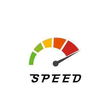 Site Hız Testi Hızlı ya da Yavaş Yükle Seo ve Geliştirme Hız ölçer Bilgisayar Teknolojisi ile. Vektör illüstrasyonu - Vektör
