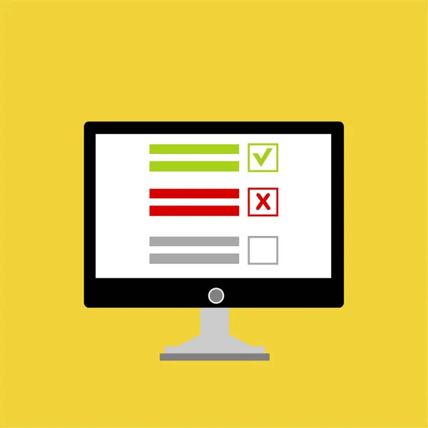 Konzeption Von Online Umfragen Für Web Banner Infografiken Online Formular — Stockvektor