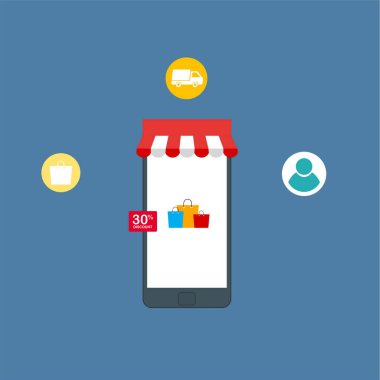 Çevrimiçi alışveriş süreci bilgileri web sitesinden ürün seçimini gösteriyor ve bunu alışveriş arabası ödeme paketleme paketine ekliyor