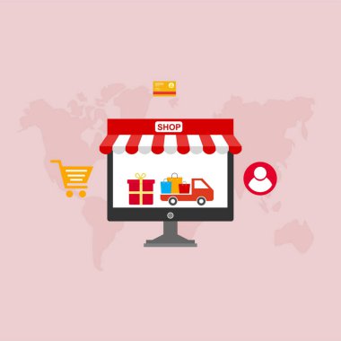 Web sitesi veya Mobil Uygulama Vektörü Pazarlama ve Dijital Pazarlama