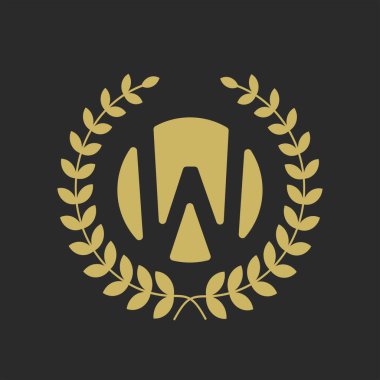 Harf yazı tipi logosu tasarımı. Vintage vektör yazı tipi. Web afişi, iş sunumu, reklam materyali için vektör illüstrasyonu.