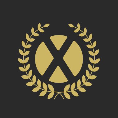 Harf yazı tipi logosu tasarımı. Vintage vektör yazı tipi. Web afişi, iş sunumu, reklam materyali için vektör illüstrasyonu.