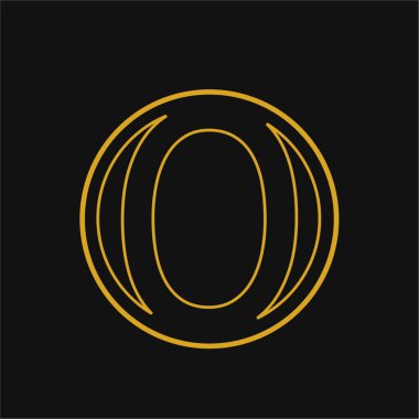 Harf yazı tipi logosu tasarımı konsepti. Web afişi, iş sunumu, reklam materyali için vektör illüstrasyonu.