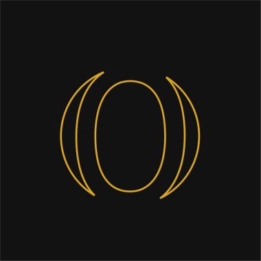 Harf yazı tipi logosu tasarımı konsepti. Web afişi, iş sunumu, reklam materyali için vektör illüstrasyonu.