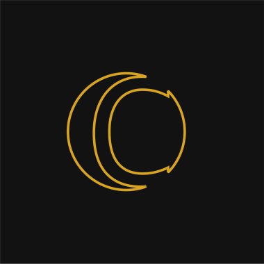 Harf yazı tipi logosu tasarımı konsepti. Web afişi, iş sunumu, reklam materyali için vektör illüstrasyonu.