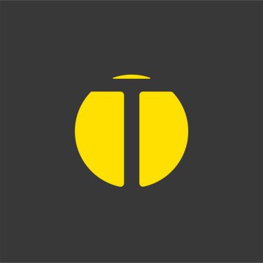 Harf yazı tipi logosu sonsuz tasarım konsepti. Web afişi, iş sunumu, reklam materyali için vektör illüstrasyonu.