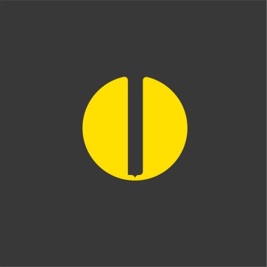 Harf yazı tipi logosu sonsuz tasarım konsepti. Web afişi, iş sunumu, reklam materyali için vektör illüstrasyonu.