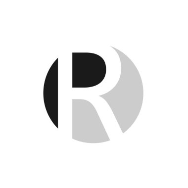 Harf yazı tipi logosu sonsuz tasarım konsepti. Web afişi, iş sunumu, reklam materyali için vektör illüstrasyonu.