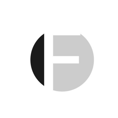 Harf yazı tipi logosu sonsuz tasarım konsepti. Web afişi, iş sunumu, reklam materyali için vektör illüstrasyonu.