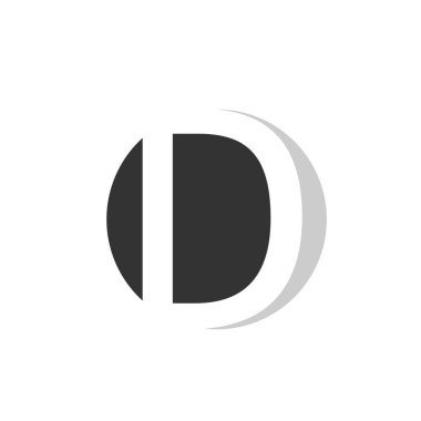 Harf yazı tipi logosu sonsuz tasarım konsepti. Web afişi, iş sunumu, reklam materyali için vektör illüstrasyonu.