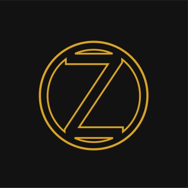 Harf yazı tipi logosu tasarımı konsepti. Web afişi, iş sunumu, reklam materyali için vektör illüstrasyonu.