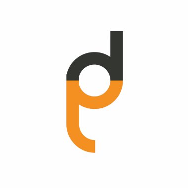 Harf yazı tipi logosu tasarımı. Simge sonsuzluk kavramını yuvarladı. Web afişi, iş sunumu, reklam materyali için vektör illüstrasyonu.