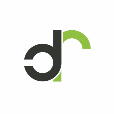 Harf yazı tipi logosu tasarımı. Simge sonsuzluk kavramını yuvarladı. Web afişi, iş sunumu, reklam materyali için vektör illüstrasyonu.