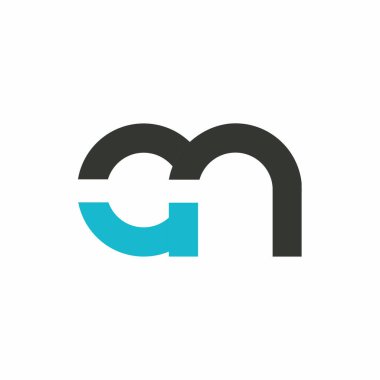 Harf yazı tipi logosu tasarımı. Simge sonsuzluk kavramını yuvarladı. Web afişi, iş sunumu, reklam materyali için vektör illüstrasyonu.