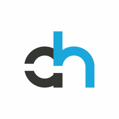 Harf yazı tipi logosu tasarımı. Simge sonsuzluk kavramını yuvarladı. Web afişi, iş sunumu, reklam materyali için vektör illüstrasyonu.