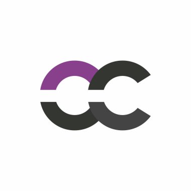 Harf yazı tipi logosu tasarımı. Simge sonsuzluk kavramını yuvarladı. Web afişi, iş sunumu, reklam materyali için vektör illüstrasyonu.