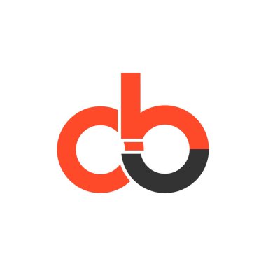 Harf yazı tipi logosu tasarımı. Simge sonsuzluk kavramını yuvarladı. Web afişi, iş sunumu, reklam materyali için vektör illüstrasyonu.