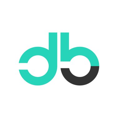 Harf yazı tipi logosu tasarımı. Simge sonsuzluk kavramını yuvarladı. Web afişi, iş sunumu, reklam materyali için vektör illüstrasyonu.