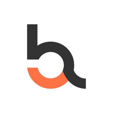 Harf yazı tipi logosu tasarımı. Simge sonsuzluk kavramını yuvarladı. Web afişi, iş sunumu, reklam materyali için vektör illüstrasyonu.