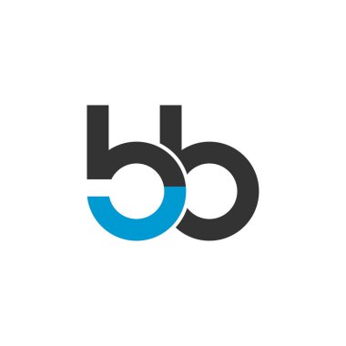 Harf yazı tipi logosu tasarımı. Simge sonsuzluk kavramını yuvarladı. Web afişi, iş sunumu, reklam materyali için vektör illüstrasyonu.