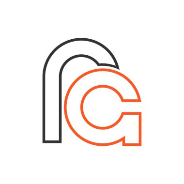 Harf yazı tipi logosu tasarımı. Simge sonsuzluk kavramını yuvarladı. Web afişi, iş sunumu, reklam materyali için vektör illüstrasyonu.