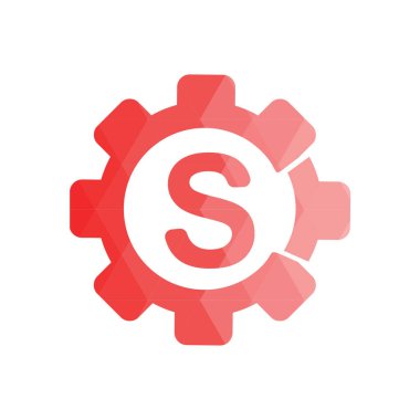 Harf yazı tipi logosu düşük polyester tarzı. Web afişi, iş sunumu, reklam materyali için vektör illüstrasyonu.