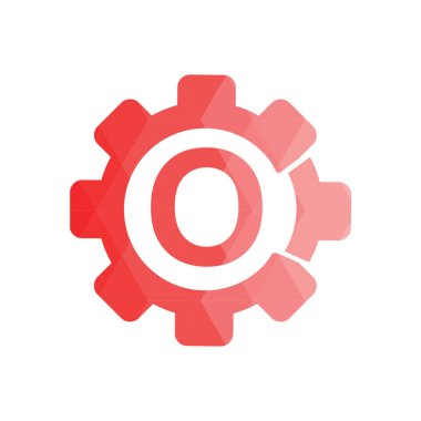 Harf yazı tipi logosu düşük polyester tarzı. Web afişi, iş sunumu, reklam materyali için vektör illüstrasyonu.