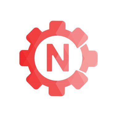 Harf yazı tipi logosu düşük polyester tarzı. Web afişi, iş sunumu, reklam materyali için vektör illüstrasyonu.