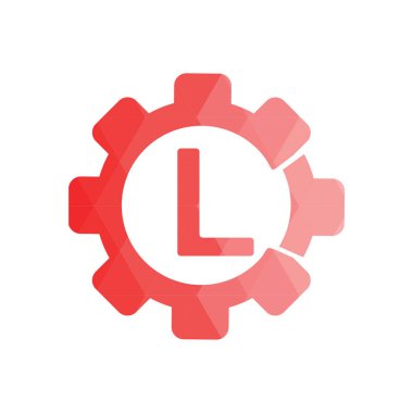 Harf yazı tipi logosu düşük polyester tarzı. Web afişi, iş sunumu, reklam materyali için vektör illüstrasyonu.