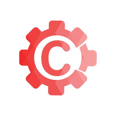 Harf yazı tipi logosu düşük polyester tarzı. Web afişi, iş sunumu, reklam materyali için vektör illüstrasyonu.