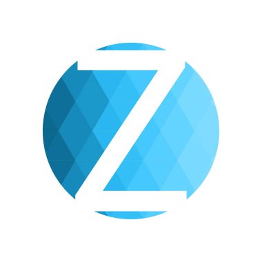 Harf yazı tipi logosu düşük polyester tarzı. Web afişi, iş sunumu, reklam materyali için vektör illüstrasyonu.