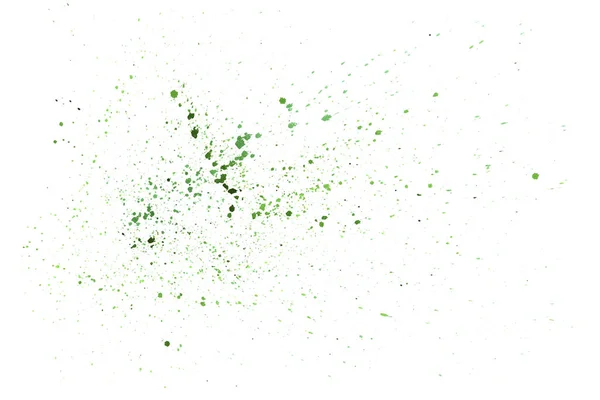 Zielone plamy izolowane na białym tle — Zdjęcie stockowe