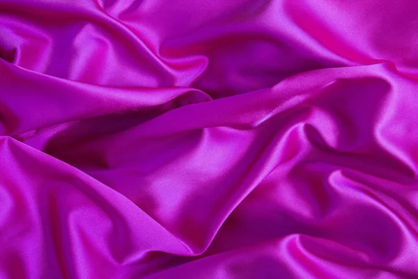 Fondo Textil Seda Rosa Vista Superior Copiar Espacio Primer Plano — Foto de Stock