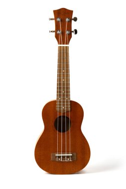 ukulele kırpma yolu ile beyaz arkaplan izole
