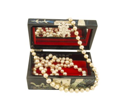 İnci kolye takı kutusu