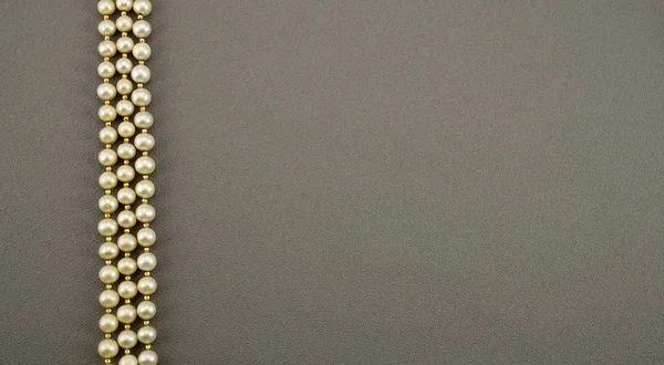 Серый Фон Жемчугом Карт — стоковое фото