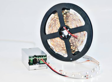 Işıklı diyot Led kasette Dc dönüştürücü bağlı bobin.