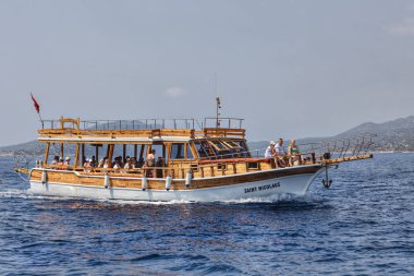 Boş zaman gelen tekne gezisi Kekova Adası, Antalya ilinin.