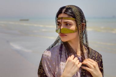 Bandari kadın, Minab, Güney Iran, Bandar Abbas,: Hormozgan Pro