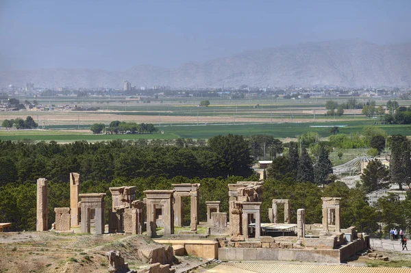 Музей под открытым небом древний персидский город Персеполис близ Шираза, Иран . — стоковое фото