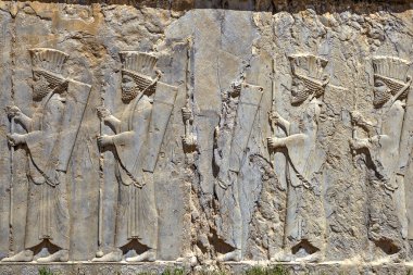 Antik kentin Persepolis, İran'ın taş kısma. 