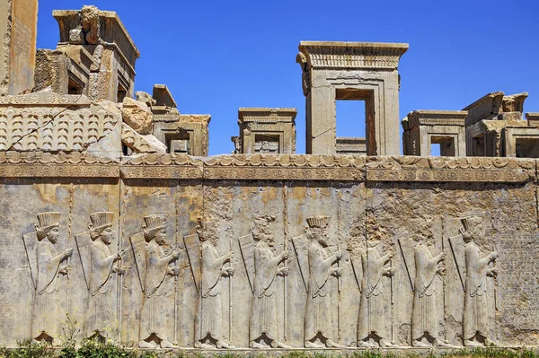 Palace Darius vagy áthúzott Palase, Persepolis, Irán — Stock Fotó