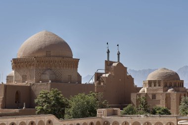 Tarihi Merkezi, Yezd, eski bir kil kasabası, Iran.