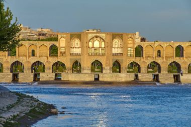 Pol-e Khaju Köprüsü Unesco Dünya Mirası, Isfahan, Iran.