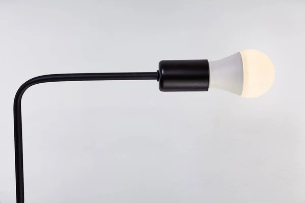Черный алюминий расширения, приводной держатель лампы с лампой . — стоковое фото