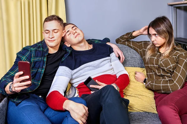 Bromance is een mannelijke vriendschap zonder seks. — Stockfoto