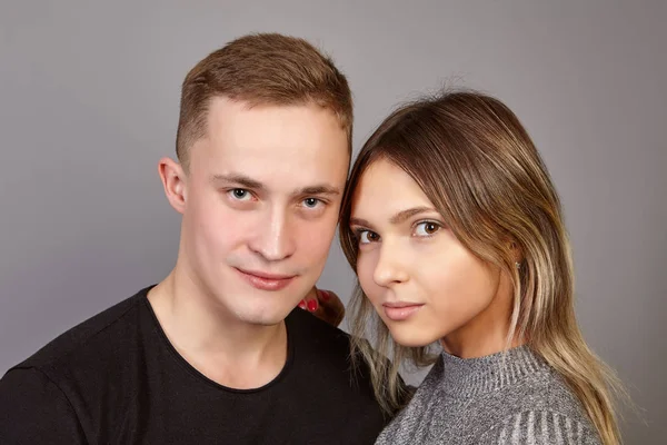 Portrait of a white young married couple. — Stock Photo, Image