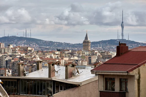Istambul Turquia Fevereiro 2020 Edifícios Residenciais Área Fatih Com Distrito — Fotografia de Stock