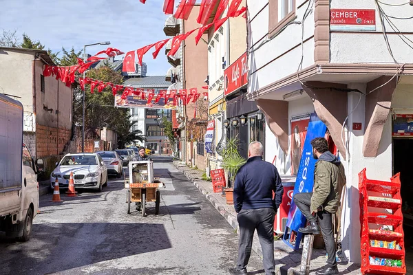 Стамбул Турция Февраля 2020 Года Пересечение Улицы Мустафа Паши Бостани — стоковое фото