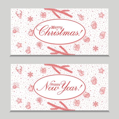 Mutlu Noeller ve mutlu yıllar kartı.